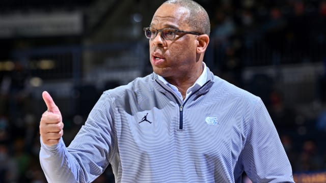UNC basketball head coach Hubert Davis